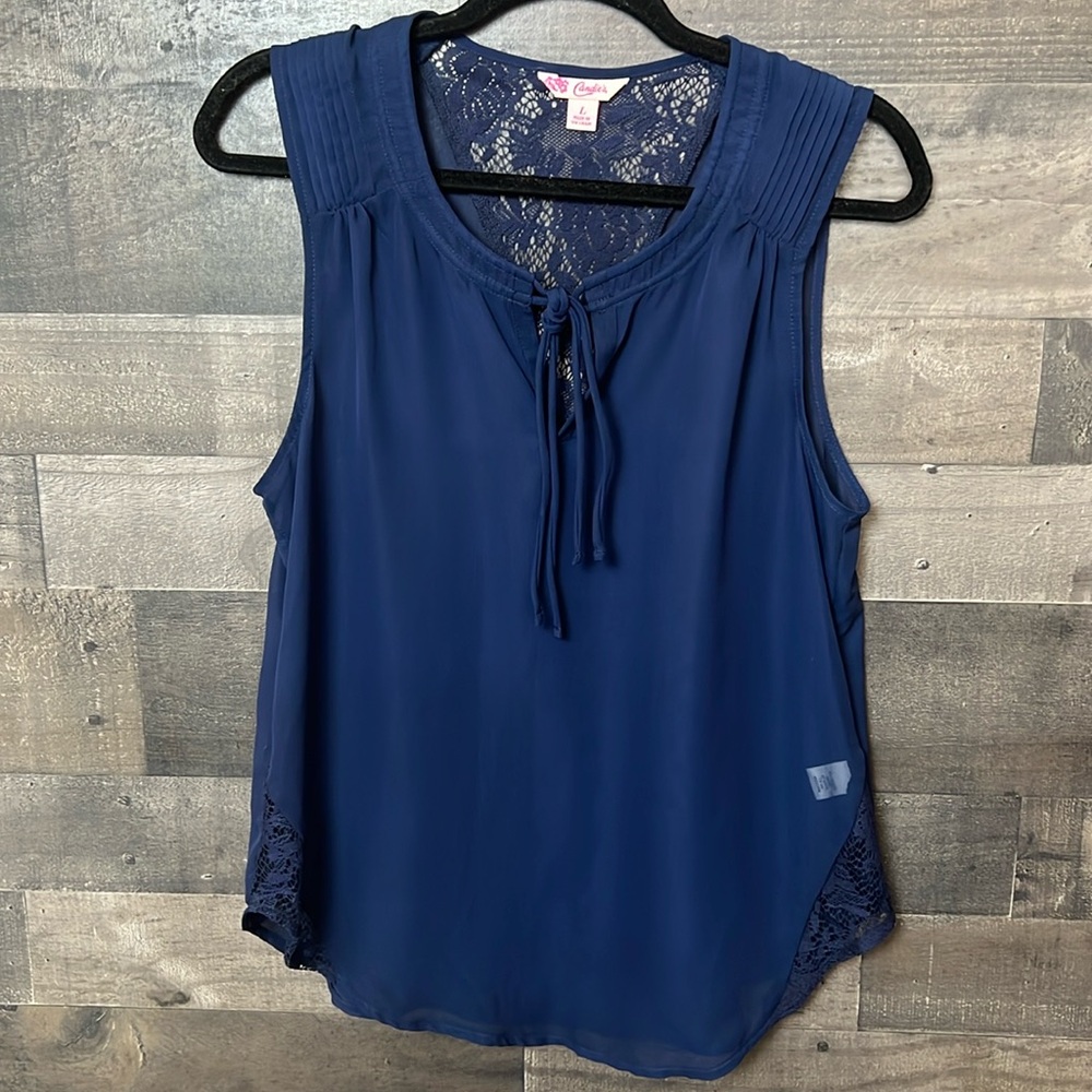 Cute Sheer Navy Blue Candie’s Top